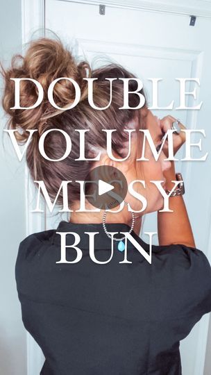 Messy Bun Anleitung, How To Bun, Jada Facer, Messy Bun For Short Hair, Double Volume, Cute Messy Buns, Easy Bun Hairstyles For Long Hair, Perfect Messy Bun, Messy Bun Tutorial