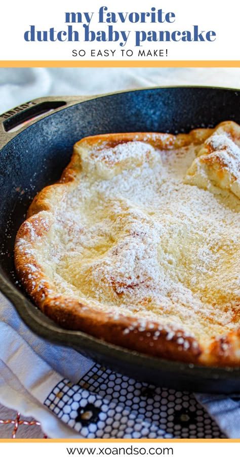 Puff Pancake Recipe, Puff Pancakes, Dutch Baby Pancake Recipe, Dutch Baby Recipe, Puff Pancake, Baby Pancakes, Dutch Baby Pancake, Dutch Recipes, What's For Breakfast