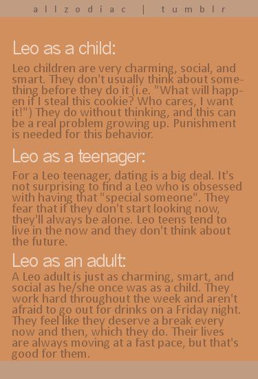 Leo as a child, teenager, and adult. well the adult part is accurate! All About Leo, Leo Virgo Cusp, Leo Zodiac Quotes, Leo Quotes, Leo Zodiac Facts, Leo Girl, Leo Traits, Astrology Leo, August Born