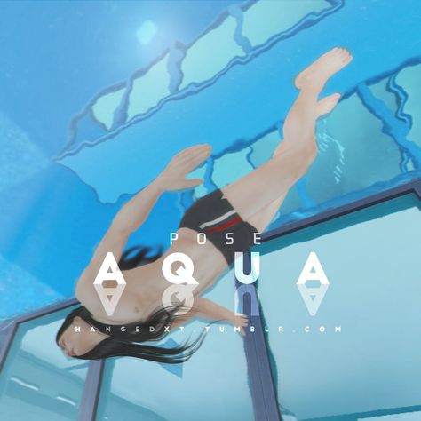 (7) [hxt]Aqua – @hangedxt on Tumblr Pose In Pool, Swimsuit Poses Ideas, Swimsuit Poses, Pool Poses, 4 Poses, Sims 4 Cc Makeup, Sims 4 Cc Skin, Makeup Store, Sims 4 Cc Furniture