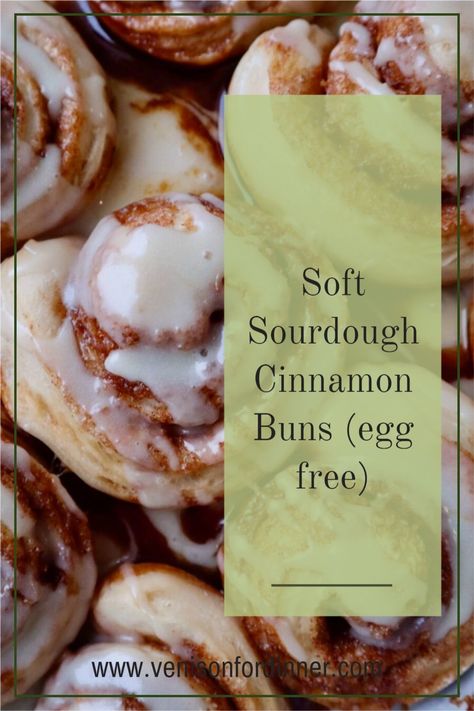 Go ahead and get cracking with my Soft Sourdough Master Recipe and make these delicious (egg-free!) cinnamon buns this weekend. Are you team "buns" or "rolls"? Sourdough Discard Recipes No Egg, Egg Free Sourdough Recipes, Sourdough Cinnamon Buns, Sourdough Gluten Free, Venison For Dinner, Egg Free Muffins, Einkorn Sourdough, Modern Homemaker, Baking Tricks