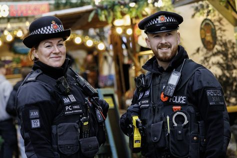 https://flic.kr/p/2pidUE4 | Project Servator - Christmas 2023 | Greater Manchester Police is deploying Project Servator in the City Centre during the weeks leading up to Christmas. Project Servator will see officers working with partners to target offenders of all levels, from petty criminals to terrorists. Project Servator tactics include highly visible patrols that can turn up anywhere and at any time across the city. They will involve both uniformed and plain clothes officers, who are specially trained to spot the tell-tale signs that a person is planning or preparing to commit a criminal act, as well as a range of other tactics including search dogs and horses, police vehicles and utilising CCTV across the city centre. Officers will also be encouraging security staff, retailers Police Helping People, Toronto Police, Police Arresting People, Plain Clothes, Police Dog Handler, Manchester Police, Police Stopping Car, Plain Outfits, Dog Search