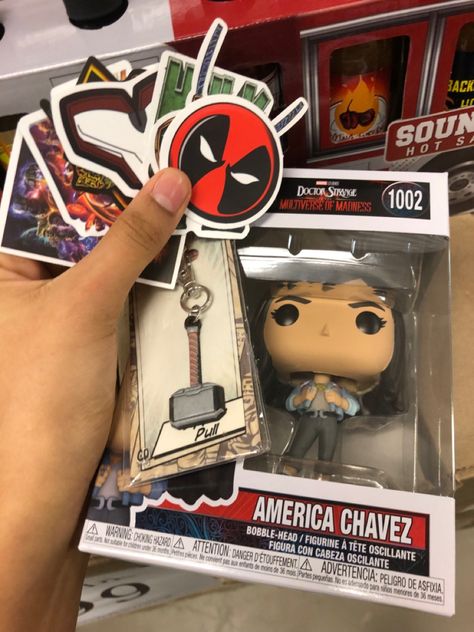 Marvel Fangirl Aesthetic, Marvel Fan Aesthetic, Marvel Funko Pop Collection, Black Widow Funko Pop, Funko Pop Keychain Marvel, Wandavision Funko Pop, Marvel Funko Pop Concept, America Chavez, Marvel Girl