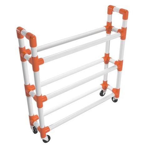 Create a PVC Athletic Ball Storage Cart Pvc Pipe Projects, Ball Ideas, Pvc Projects, Mini Basketball, Ball Storage, Jar Storage, Shop House Plans, Ball Decorations, Storage Cart