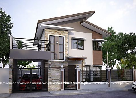 Zen House Design Exterior, Bungalow Philippines, House Design Bungalow, Zen House Design, Modern Zen House, Small House Architecture, Philippines House Design, Two Story House Design, Zen House