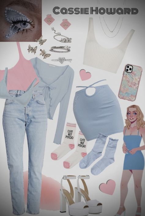 Cassie Howard Aesthetic Outfits, Cassie Euphoria Inspired Outfits, Cassie Howard Outfits Inspired, Euphoria Aesthetic Outfits Cassie, Cassie Inspired Outfits Euphoria, Cassie Inspired Outfits, Euphoria Outfits School, Cassie Aesthetic Euphoria, Euphoria Cassie Outfits