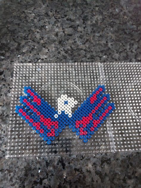 Washington Capitals Logo, Pearl Beads Pattern, Beads Pattern, Washington Capitals, Perler Beads Designs, Perler Bead, Bead Designs, Perler Beads, Beading Patterns