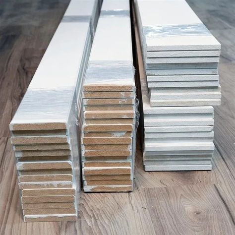 Diy Trim 2 Diy Floor Trim Baseboards, Baseboard Update Diy, Simple Baseboards And Trim, Flat Baseboards And Trim Modern, Diy Modern Baseboards, Wide Trim Baseboards, Baseboard Ideas Diy, Diy Baseboard Trim, 2024 Baseboards