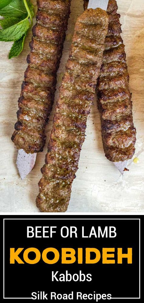 Koobideh kabobs have plenty of rich flavor from the mix of lamb, beef, and onion. Make this recipe for a meal that’s on the table in no time! Afghan Kabob Recipe, Beef Koobideh Recipe, Koobideh Kabob Recipe, Persian Kabob Recipe, Persian Kabob, Koobideh Recipe, Beef Kabob Recipes, Green Onions Recipes, Lamb Kabobs