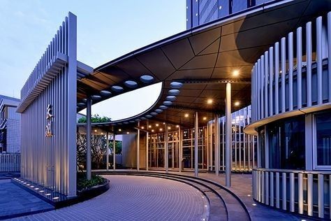 Hotel Design Architecture, Hotel Facade, Canopy Architecture, Hospital Architecture, Hotel Exterior, Entrance Gates Design, Porte Cochere, Hotel Entrance, Hospital Design