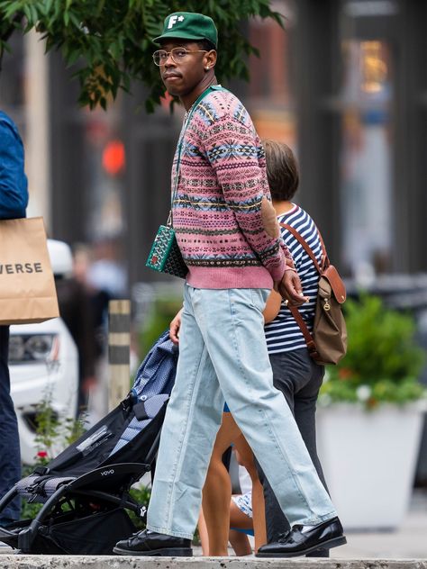 Tyler The Creator Outfits, Grandpa Fashion, Grandpa Outfit, Eclectic Fashion Style, Steve Urkel, Grandpa Core, Mix & Match, Grandpa Style, Oversize Pullover