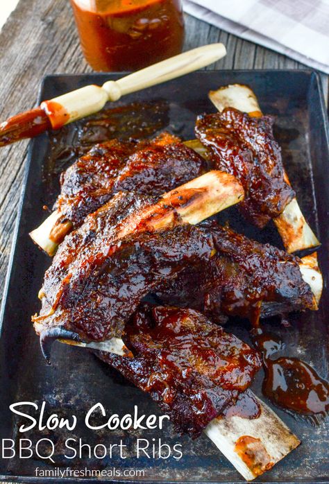 Short Ribs Crock Pot, Slow Cooker Ribs Recipe, Bbq Beef Short Ribs, Bbq Short Ribs, Short Ribs Slow Cooker, Beef Back Ribs, Beef Ribs Recipe, Crockpot Ribs, Beef Short Rib Recipes