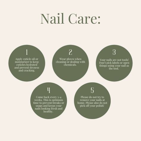 My TOP Tips for making your nails last as long as possible! 1. Use your cuticle oil daily! It keeps the nails and product hydrated and flexible, prevents hangnails and dry skin, and helps nails grow. 2. Don't use your nails as tools. Using them to scrub when cleaning or pry things open will wear away at the free edge. 3. Keep the nails as dry as possible. Nails are like a sponge. Every time they get wet they expand and soften, making them more vulnerable. 📍Between Te Awamutu & Cambridge 🌳... Cuticle Oil, Nails At Home, Top Tips, Nail Salon, Dry Skin, Cambridge, Nail Care, You Nailed It, Moisturizer