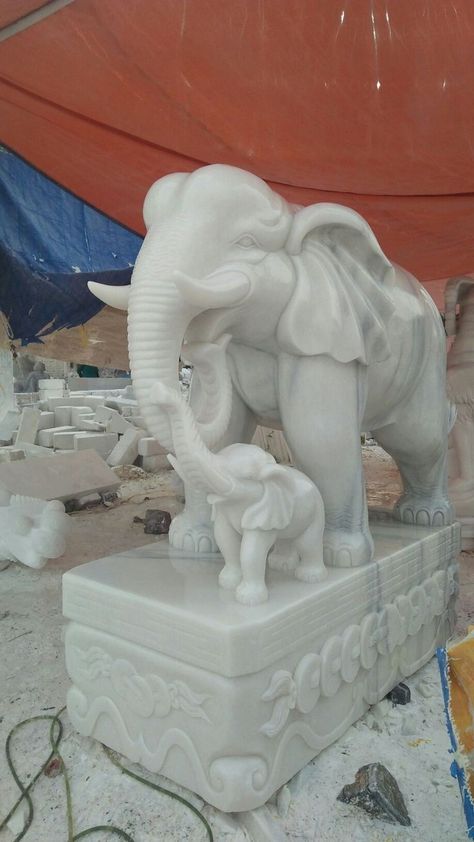 Marble Elephant Statue. Marble Elephant. Makrana Marble Elephant Statue. Marble Elephant Statue in Makrana Marble. Makrana White Marble Statue. White Makrana Marble Statue. Marble Views Makrana. Mohammed Shaiban Makrana. Marble Elephant, Zbrush Models, Barbecue Design, Craft Sculpture, Temple Decor, Temple Design For Home, Stone Fountains, Phone Screen Wallpaper, Lord Murugan