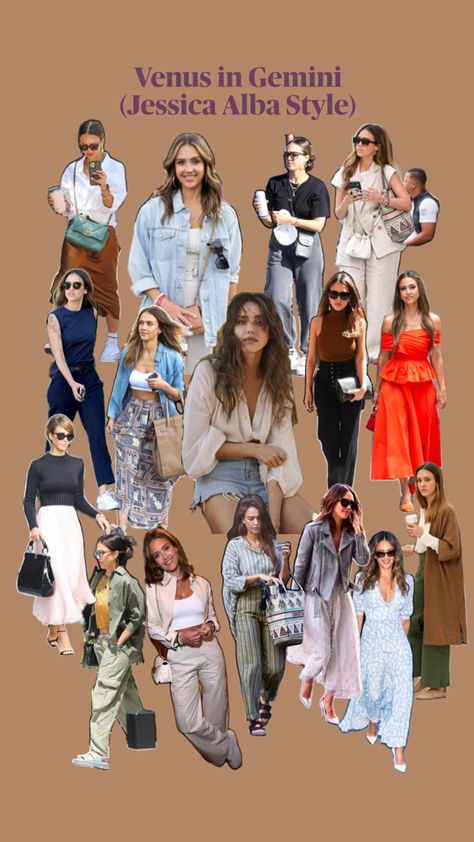 #JessicaAlbaStyle   #VenusInGemini   #GeminiFashion   #EffortlessChic   #StyleInspiration   #FashionVersatility   #CelebrityStyle   #ChicAndCasual   #AstroFashion   #PlayfulElegance Gemini Celebrities, Gemini Style, Venus In Gemini, Jessica Alba Style, Leo Rising, Venus Fashion, Gemini And Virgo, Edgy Accessories, Chic Blazer