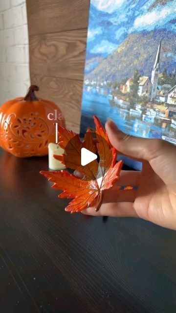 Diy & Craft on Instagram: "Clay maple leaf candle holder 🍁 DIY tutorial 🕯️ • • • • • #diy #tiktok #handmade #airdryclay #tutorial #autumnvibes🍁 #autumndecor #homedecor #diy #forestofcreativity #clay #myfimo #candleholder #claycandleholder #howto #sculpture #pottery #ceramics #mapleleaf" Clay Candle Holders, Leaf Candle Holder, Cozy Fall Decor, Air Dry Clay Projects, Diy Candle Holders, Cozy Autumn, Room Decorations, Fall Decor Diy, Clay Pottery