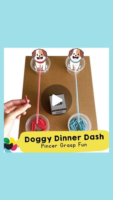 Chana Favors on Instagram: "Doggy Dinner Dash - Pincer Grasp Fun for Kids!

Join the fun with our Doggy Dinner Dash game! Watch as kids improve their pincer grasp and fine motor skills while feeding the hungry pups. Perfect for fostering learning through play! 🐶🍽️

Recommended for ages 3 and above. Adult supervision is required during setup, gameplay, and cleanup to ensure safe enjoyment.

☰What you'll need:

* Chanafavors Printables

🌈 Shop for Printable PDF Files 🖨
Chanafavors.etsy.com 
(Click our profile for live link)

* Cardboard
* Plastic Cup
* Bamboo Skewer
* Straw
* Hot Glue Gun and Sticks
* Scissors / Glue Stick

❤️ Like,  Share, and Save for future inspiration.

🌟Follow @chanafavors for fresh ideas every week!  #ChanaFavors

.
.
.
.
.
.

#kidsactivities #finemotor #finemotor Pet Games For Kids, Straw Activities, Pet Study, Feeding The Hungry, Game Watch, Future Inspiration, Fine Motor Activities For Kids, Creative Curriculum, Simple Toys