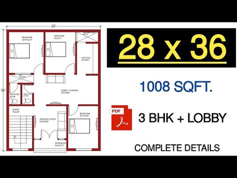 28*36 house plan east facing duplex planHELLO! , THIS IS A PLAN FOR A RESIDENTIAL BUILDINGPLOT SIZE 28x36 ,EAST FACING PLAN MODERN HOUSEPDF:- WIDTH OF PLOT :- 28 FT.LENGTH OF PLOT :- 36 FT.PLOT AREA :- 1008 SQFT.APPROXIMATE COST FOR CONSTRUCTION:- 13 - 14 LAKHDETAILS ABOUT 28*36 house plan east facing duplex plan YEH PLANNING 28*36 EAST FACING PLOT KE UPAR KI GYI HE IS 28 by 36 east facing duplex house plan ME YHA 3 BEDROOM, KITCHEN, DRAWING ROOM OR LOBBY+DINNING ROOM KA PROVISIO East Facing Plan, 1000 Sq Ft House Plans, 1000 Sq Ft House, Duplex House Plan, Plot Plan, Duplex Plans, 1000 Sq Ft, Kitchen Drawing, House Plans 3 Bedroom