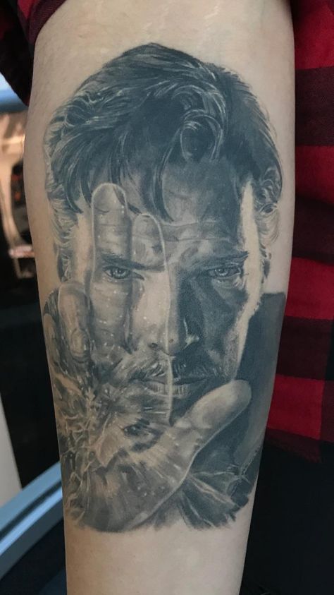 Doctor Strange Tattoo Design, Doctor Strange Tattoo Ideas, Dr Strange Tattoo, Doctor Strange Tattoo, Dc Tattoo, Doctor Strange Art, Stomach Tattoo, Strange Art, Design Tattoos