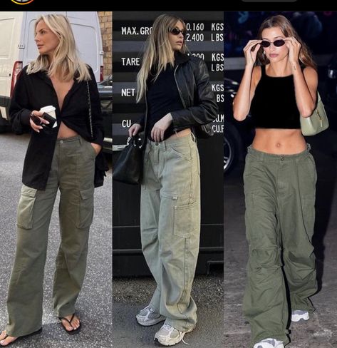 Cargo Pants Outfit Street Style Women, Olive Cargo Pants Outfit, Cargo Pant Outfits, Cargo Outfits Women, Cargo Trousers Outfit, Cargo Pants Outfit Street Style, Olive Pants Outfit, Cargo Outfits, Green Cargo Pants Outfit