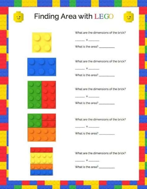 Finding Area, Lego Math, Used Legos, Maths Area, Math Manipulatives, Math Methods, Mental Math, Homeschool Math, Math Concepts