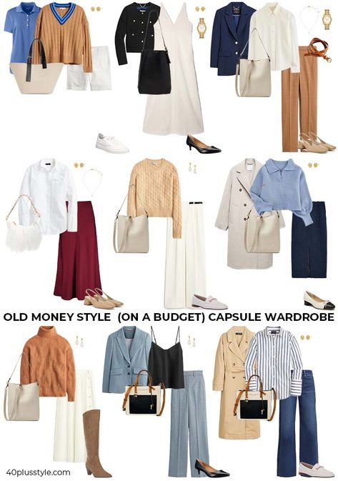 Style On A Budget, Capsule Wardrobe Women, Money Clothes, Old Money Outfit, Elegant Style Women, Budget Outfits, Money Outfit, Casual Work Outfits Women, Clothing Wishlist