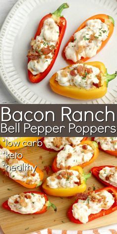 Simple Healthy Snacks Savory, Healthy Snacks For Superbowl, Pepper Snacks Healthy, Healthy Snacks Peppers, Easy Side Dishes Healthy, Snacks With Bell Peppers, Snacks With Peppers, Snack Ideas Easy Savory, Healthy Party Dishes