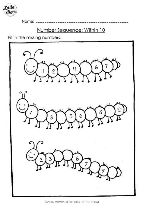 Free number sequence within 10 worksheet suitable for kindergarten to grade 1 level. Kindergarten Sequencing Worksheets, Sequencing Kindergarten, Preschool Math Printables, Missing Number Worksheets, Number Worksheets Kindergarten, Sequencing Worksheets, Worksheets Kindergarten, Counting Worksheets, Numbers Kindergarten