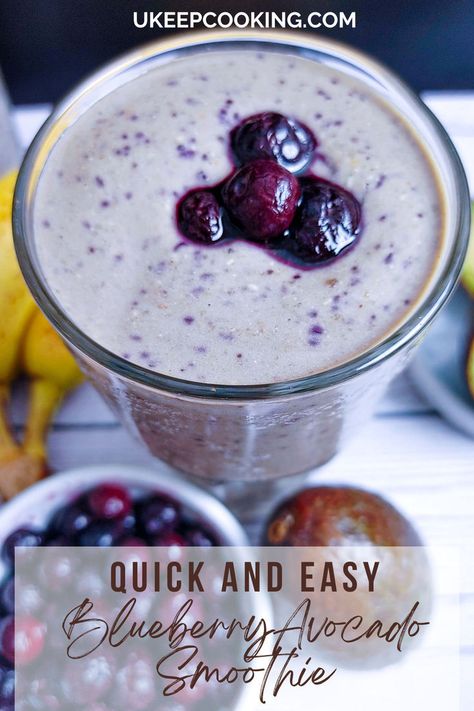 Enjoy a refreshing Blueberry Avocado Smoothie, a quick and easy blend of bananas and nutrient-packed goodness. This healthy recipe is perfect for a wholesome snack or breakfast on the go. Delight in the smooth texture and delicious flavors in every sip! Blueberry Avocado Smoothie, Fun Party Drinks, Avocado Banana, Wholesome Snacks, Avocado Smoothie, Easy Drinks, Banana Blueberry, Easy Smoothies, Breakfast On The Go