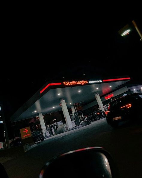 Ladies and gentlemen! 👩‍❤️‍👨 You're still in the dark and I kinda blame it on your daddy issues. 🧿💫 Late Night Drive Thru, Gas Station At Night, Night Drive, Late Night Drives, Gas Stations, Drive Thru, Ladies And Gentlemen, Night Driving, Gas Station