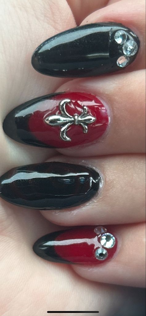 Tvd Nails, Vampire Diaries Nails, Vampire Diaries Funny, Short Acrylic, Short Acrylic Nails Designs, The Vampire Diaries, Short Acrylic Nails, Nails Designs, Acrylic Nail Designs