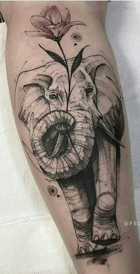 Realistic Elephant Tattoo, Tattoos Elephant, Elephant Thigh Tattoo, Mandala Elephant Tattoo, Like Background, Elephant Tattoo Design, Boho Tattoos, Music Tattoo Designs, Mother Tattoos