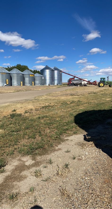 Wheat Farm Aesthetic, Aesthetic Agriculture, Agriculture Aesthetic, Country Background, Grain Bin House, Farm Aesthetic, Western Summer, Country Backgrounds, Farm Stuff