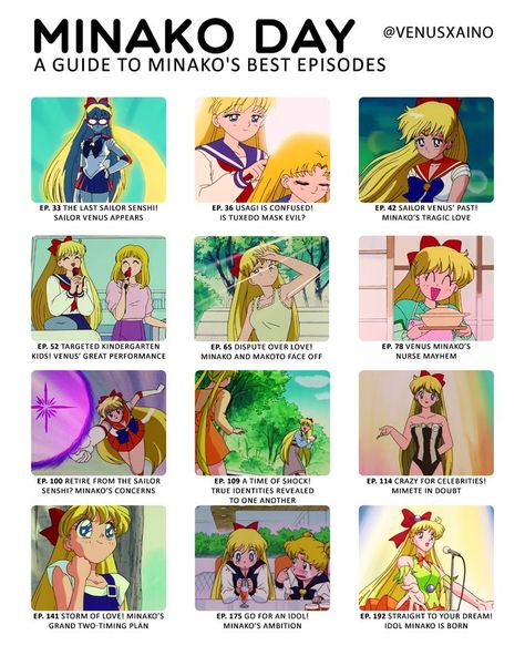 Sailor Moon Kinnie Bingo, Sailor Venus Aesthetic, Sailor Moon Minako, Sailor Moon Quotes, Sailor Moon Characters, Sailor Moon Screencaps, Moon Fanart, Moon Character, Moon Prism Power