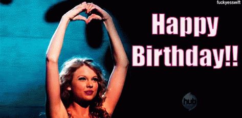 Happy Birthday GIF - TaylorSwift HappyBirthday - Discover & Share GIFs Taylor Swift Birthday Wishes, Happy Birthday Taylor Swift, Birthday Taylor Swift, Taylor Swift Gif, Birthday Animated Gif, Titanic Ii, Happy Birthday Gif, Taylor Swift Singing, About Taylor Swift