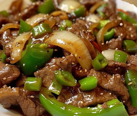 Chinese Onion Pepper Steak Recipe – Chloe foods Onion Steak Recipe, Chinese Steak And Peppers, Chinese Onion Pepper Steak, Steak And Cabbage Recipes Stir Fry, Steak And Bell Pepper Recipes, Asian Pepper Steak Recipe, Pepper Steak Recipe Chinese, Chinese Beef And Onion Stir Fry, Chinese Pepper Steak With Onions