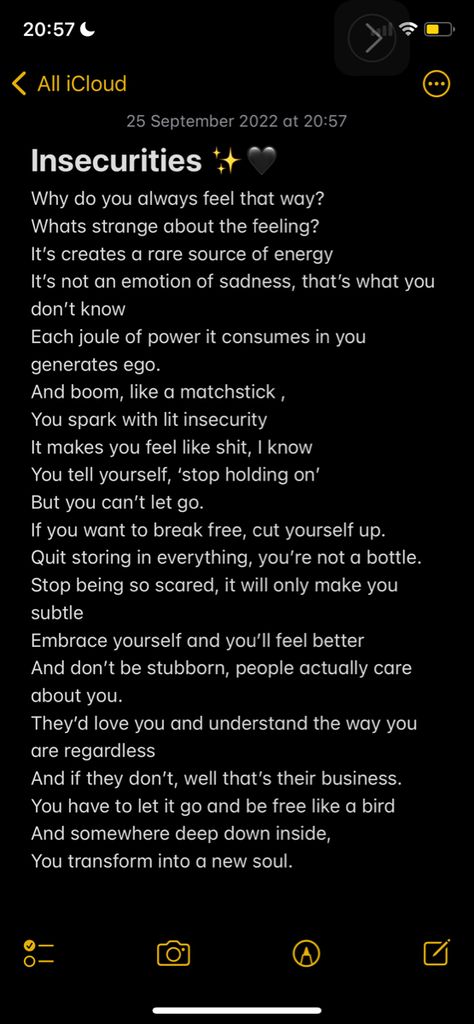 Speech About Insecurities, Journal Insecurities, How I Feel About Myself, How To Be Not Insecure, You Make Me Insecure, Insecurity Prompts, How Not To Be Insecure, How To Let Go Of Your Insecurities, Im So Insecure Quotes