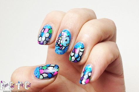 RAINBOW FISH! This is another design featuring Born Pretty Store nail art foils! Rainbow Fish Nails, Nail Star, Fish Nail Art, Fish Nails, Rainbow Fish, Animal Nails, Animal Print Nails, Beauty Tricks, Blue Nail