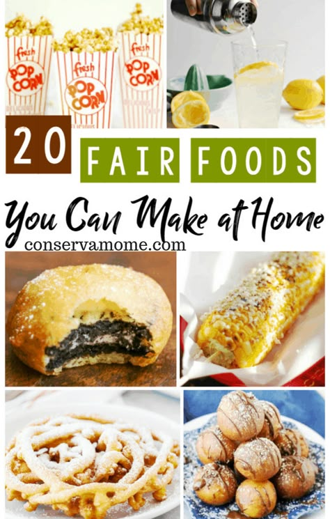 ConservaMom - 20+ Fair Foods You Can Make at Home Fair Food At Home, Fair Food Ideas, Blooming Onion Bites, Fair Foods At Home, Cookout Meals, Deep Fried Fair Food, Carnival Eats Recipes, Onion Bites, Rv Snacks