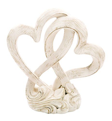 Fashioncraft 2509 Vintage Style Double Heart Design Cake Topper/Centerpiece Heart Wedding Cake Topper, Heart Wedding Cakes, Intertwined Hearts, Heart Cake Topper, Love Cake Topper, Wedding Cake Tops, Rustic Wedding Cake Toppers, Floral Wedding Cakes, Design Cake