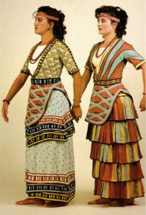 Minoan Accessories, Minoan Clothing, Minoan Women, Ancient Crete, Ancient Minoan, Knossos Palace, Historical Drawings, Minoan Art, Starověký Egypt