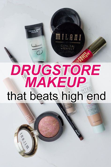 Looking for the best drugstore makeup that are better than high end? These drugstore makeup products prove you don't have to spend a fortune to look amazing. Elevate your beauty game with affordable gems. Check out the blog post to read more! High End Makeup Products, On The Go Makeup, Clarins Lip Oil, Makeup Cheap, Milani Conceal And Perfect, Drugstore Makeup Products, Drugstore Mascara, Best Drugstore Makeup, Dramatic Eyes