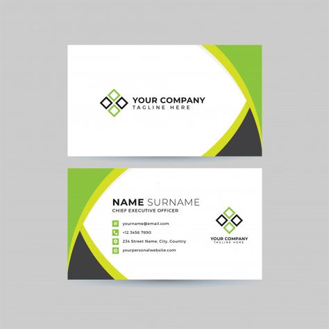 Professional business card  template set | Premium Vector #Freepik #vector #business-card #business #card #template Email Illustration, Cue Card, Startup Branding, Kids Computer, Graphic Design Business Card, Square Brochures, Naming Your Business, Brochure Template Layout, Professional Business Cards Templates