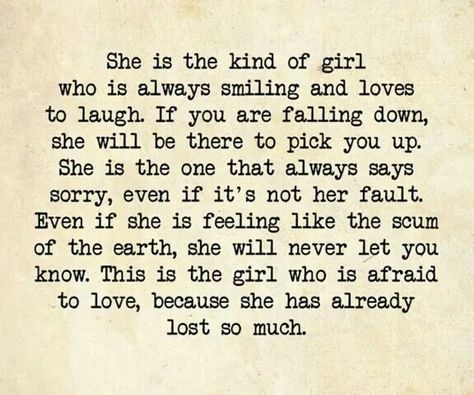 This is the girl who is afraid to love because she has already lost so much Jm Storm Quotes, Hat Quotes, Storm Quotes, She Quotes, Quotes Thoughts, Fav Quotes, Soul Searching, Heart Quotes, Deep Thought Quotes