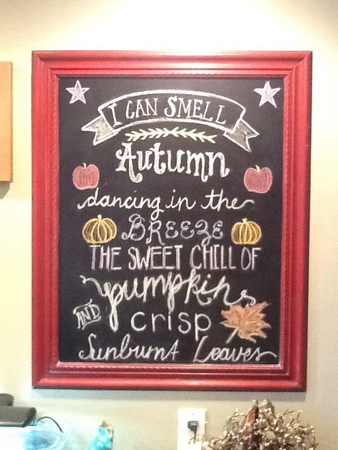 Autumn chalkboard art, because it's not quite fall yet, but the start of school has ended summer. End Of Summer Chalkboard Art, End Of Summer Chalkboard Ideas, Autumn Chalkboard Art, Autumn Chalkboard, Chalkboard Fall, Chalkboard Paint Projects, Summer Chalkboard Art, Summer Chalkboard, Craft Nights