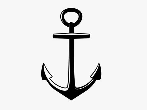 âncora Tattoo Outline Drawing Stencil Ideas, Tattoo Outline Drawing Stencil, Traditional Tattoo Black And White, Anchor Wall Art, Marine Tattoo, Diy Nautical Decor, Diy Nautical, Small Anchor, Simple Tattoos For Women