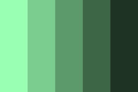 Shades of Mint Green Color Palette Mint Green Color Code, Mint Green Color Palette, Green Colour Images, Mint Color Palettes, Aqua Color Palette, Mint Green Paints, Mint Green Wallpaper, Mint Green Walls, Color Of The Week