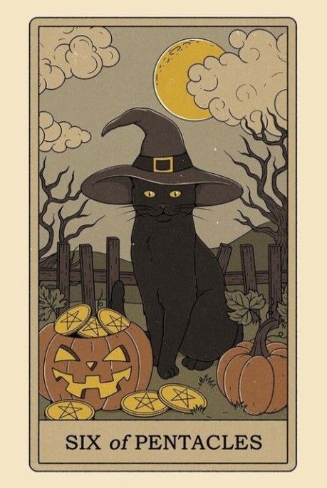 Pentacles Tarot, Cat Motif, Line Sketch, Oracle Tarot, Black Cat Art, Tarot Cards Art, Apple Wallpaper Iphone, Tarot Art, Picture Collage