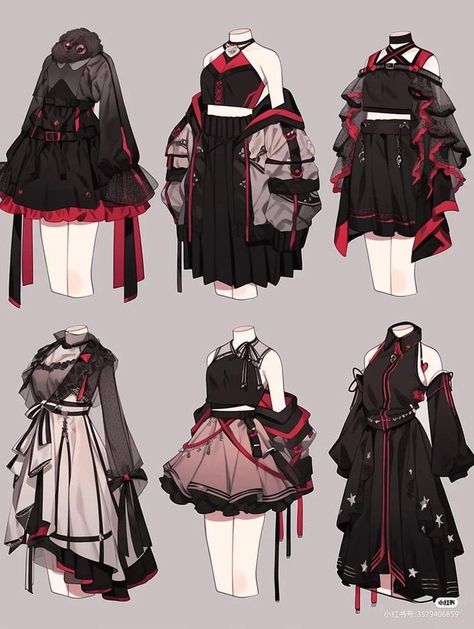 Cute Drawing Bases 2 People, Fantasy Clothing Concept Art, Character Outfits Male, Demon Slayer Ocs, Drawing Outfits, Outfits Female, Art Outfits, Dress Design Drawing, Clothing Design Sketches