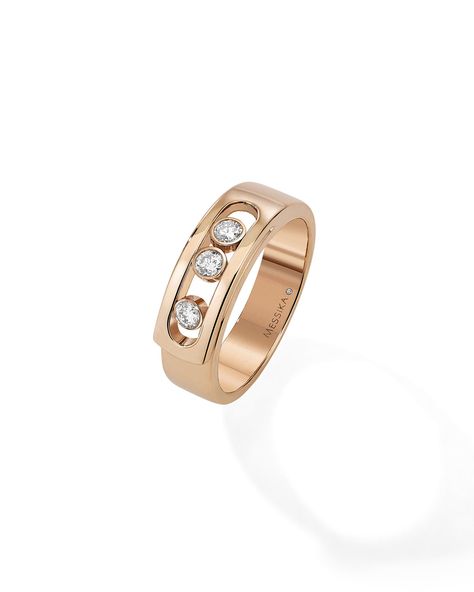 MESSIKA MOVE NOA ROSE GOLD RING. #messika Messika Jewelry Bracelets, Messika Ring, Messika Move Uno Earrings, Messika Move Uno Necklace, Messika Move Ring, Messika Move Bracelet, Gold Rings Online, Rose Gold Diamond Ring, Digimon Adventure